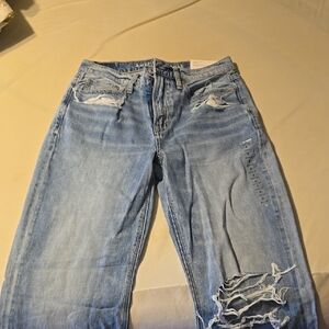 Classic Light Blue Distressed Women's Jeans